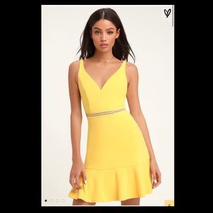 Yellow Mini Dress
